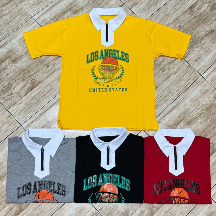 تیشرت نیم زیپ باکسی