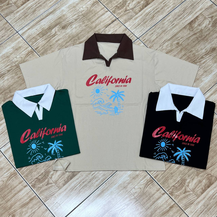 تیشرت یقه دار باکسی