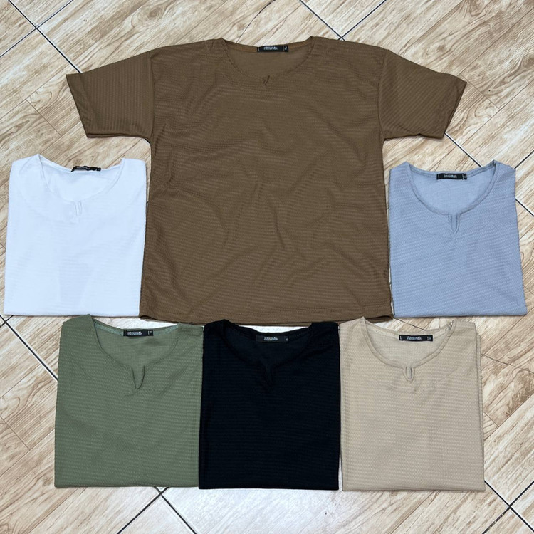 تیشرت یقه کوبایی